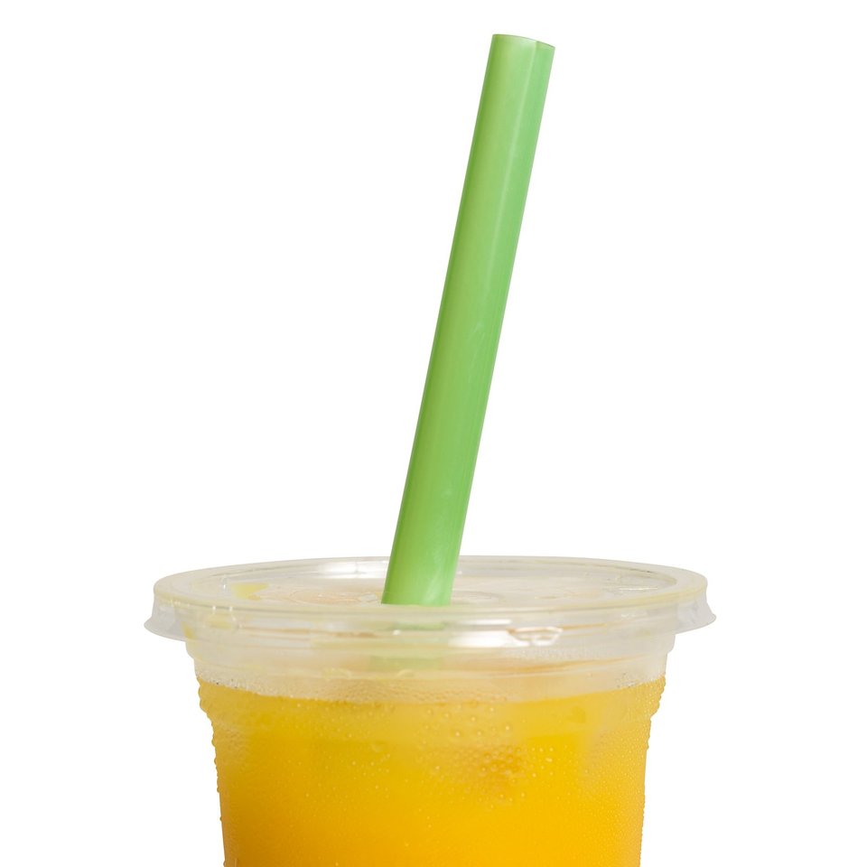 Straws PLA12mm Green - Ecoware