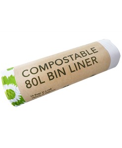 80L Compostable Bin Liners - Ecobags