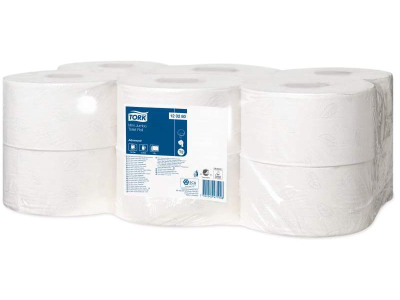 Mini Jumbo Recycled Toilet Roll 2Ply - Tork 0120280