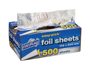 Easy-Pick' Heavy Duty Cut Foil Sheets Small 175x225mm - Castaway