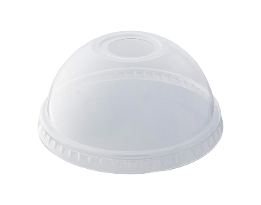 HiKleer' P.E.T Cold Cup Lid Dome, with straw hole (suit 12oz & 15 oz) - Castaway
