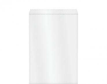 Greaseproof Paper Bags #3 Flat, White - Castaway