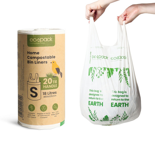 18L Compostable Bin Liner Carton (600 Bags) – Ecopack