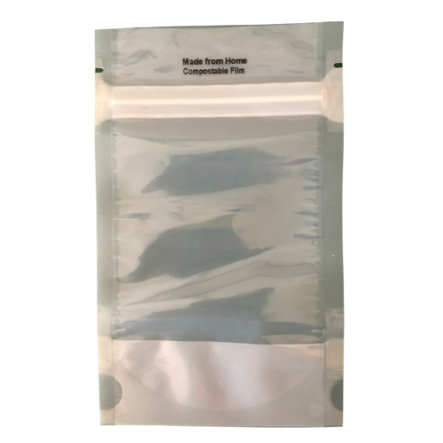 Stand Up Pouch Clear Compostable 250gm 160x230mm