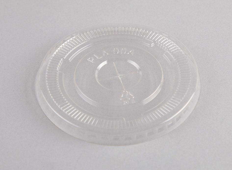 Clear Enviroware 12/16oz PLA flat lid - Coastal