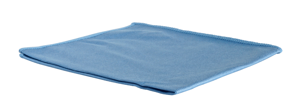 XL Commercial Microfibre Cloth - Glass Aqua 600mm X 400mm, Carton 100 - Filta