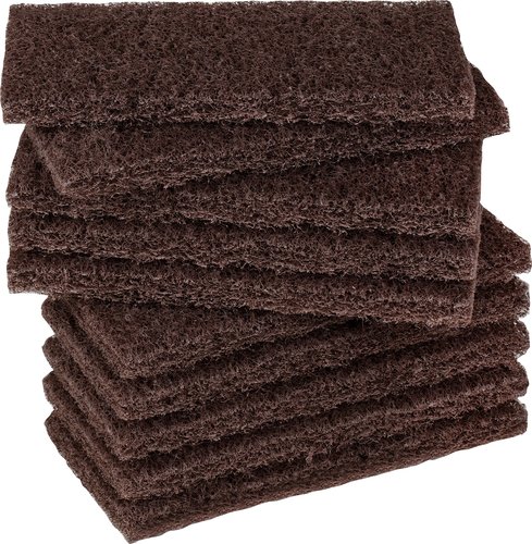 Scrub-A-Dub Pad 6x4 inch / 150x100mm BROWN - Glomesh