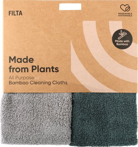 Cleaning Cloth Bamboo 2pk Carton 100 - Filta