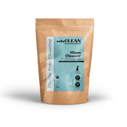 Glass & Stainless Cleaner Soluble Sachets Pack 10 (1 Sachet = 750ml) - soluCLEAN