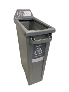 Recycling Bin 87Ltr Rectangle Grey / Paper - Trust