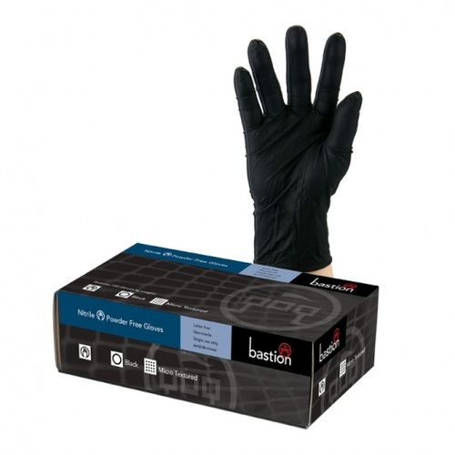 Nitrile Black Powderfree Medium - Bastion