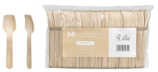 Wooden Icecream Spoon - Natural, 100mm Long, FSC 100%®    - Matthews