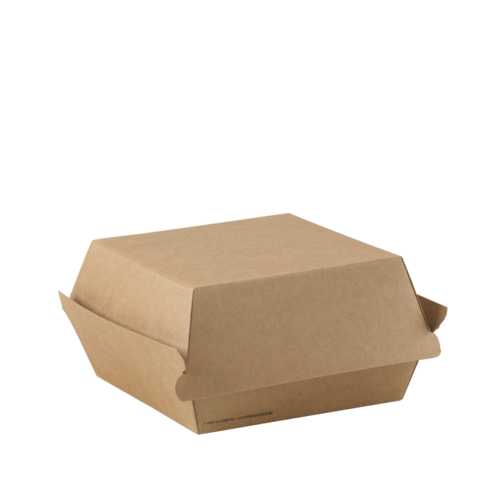 Go Burger Box Brown 106 x 106 x 70 - Detpak