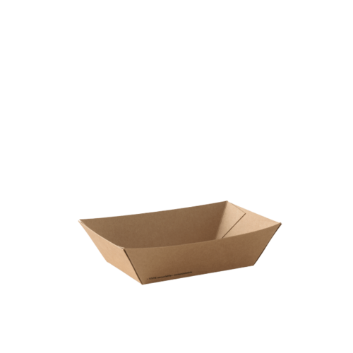 Go #2 Small Food Tray Brown 105 x 72 x 40 - Detpak