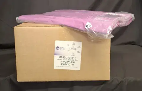 Best Purple Recycled 240L Bag 1125x1500mm x 38mu Pack 30 - Hygiene Direct
