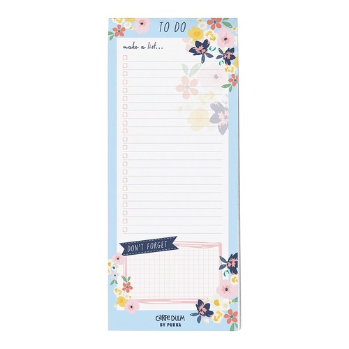 Carpe Diem Magnetic To Do List Ditzy Floral