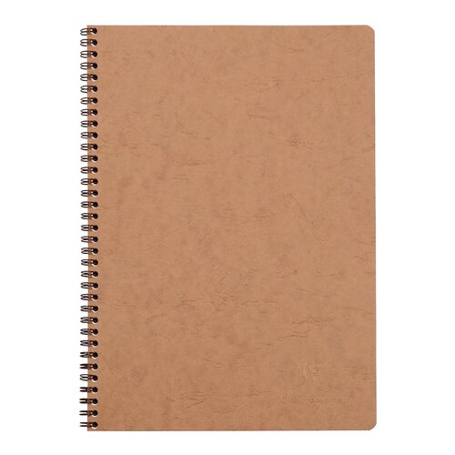 Age Bag Spiral Notebook A4 Lined Tobacco