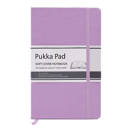 Pukka Signature Soft Cover Notebook 13x21cm Lined Purple