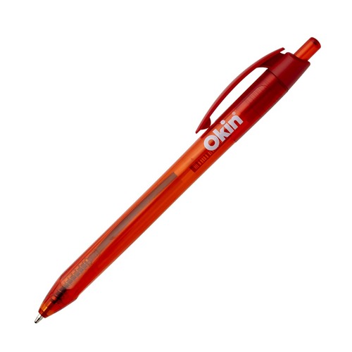 Icon Ballpoint Retractable Pen Triangular Red