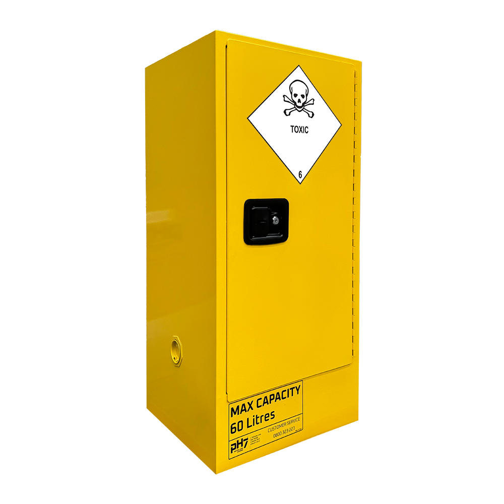 Indoor toxic substance storage cabinet with 60L capacity