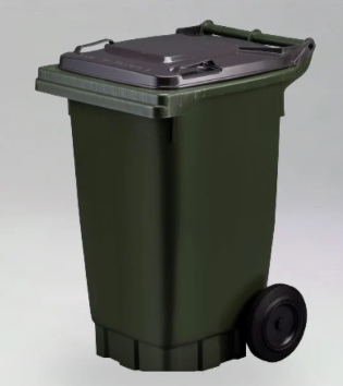 Wheelie Bin 80L Dark Green