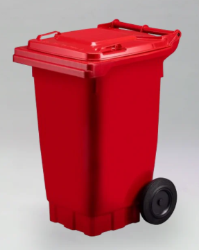Wheelie Bin 80L Red