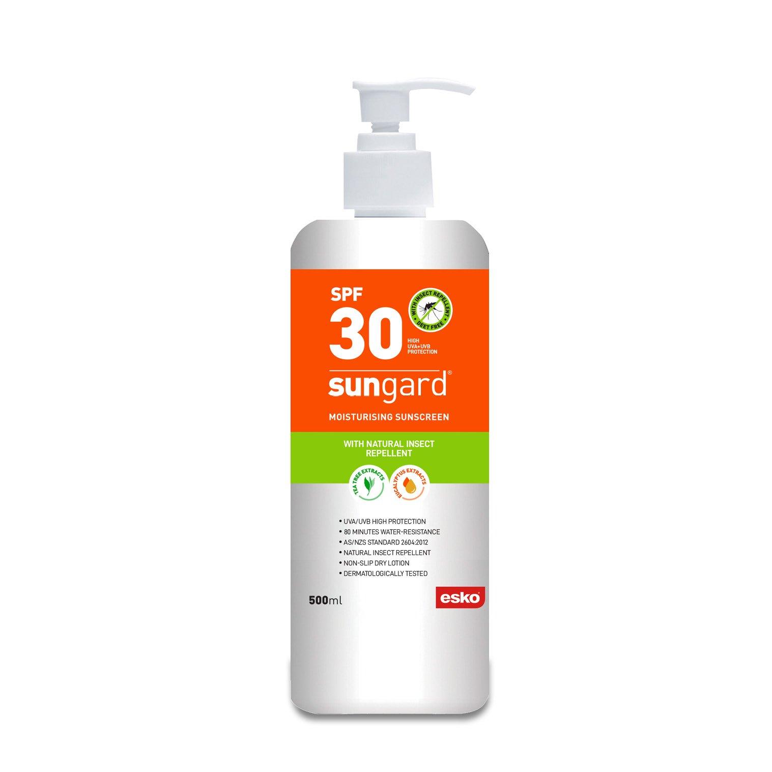 SunGard SPF30 Sunscreen with Insect Repellent, 500ml pump bottle