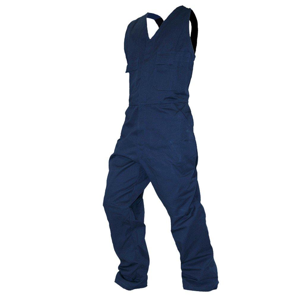 Overall Action Bib, 300Gsm Cotton, Navy-Size 4