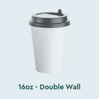 16oz Double Wall Coffee Cups NZ