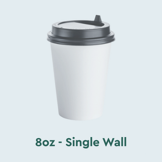 8oz Single Wall Coffee Cups NZ