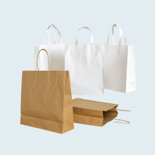 Paper Bags - Brown or White Options - Buy Online Now
