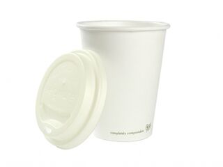 Hot Cup PLA Lined 6oz 200ml white - Vegware - Pack 50