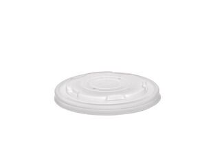 Hot Container Flat Lid 90mm (Fits 6-10oz), Carton 1000 - Vegware