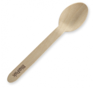 16cm Wooden Spoon - BioPak