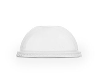 Cold Cup Dome Lid with Straw hole 96mm - Vegware - Pack 50