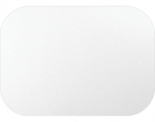 Large Rectangular Take-Away Container Lids, White - Castaway