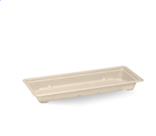 Sushi Trays BioCane Long Natural - BioPak