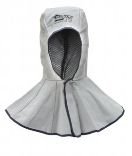 FUSION Welders Cap/Snood Grey leather - Esko