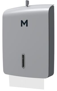 Tall Slimfold Towel Dispenser - Silver, 500 Sheet Capacity - Matthews