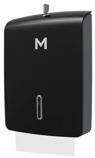 Tall Slimfold Towel Dispenser - Black, 500 Sheet Capacity - Matthews