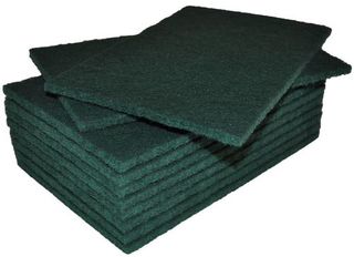 Regular Scouring Pads - Green, 150mm x 200mm x 8mm Carton 80 *Heavy Duty - Matthews