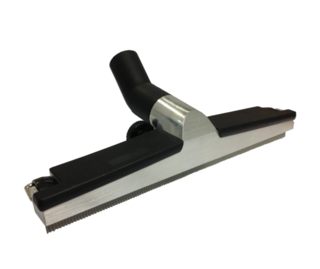 Wessel Werk Grd370 Rubber Floor Tool 35mm X 370mm Wide - Aluminium/Black - Filta