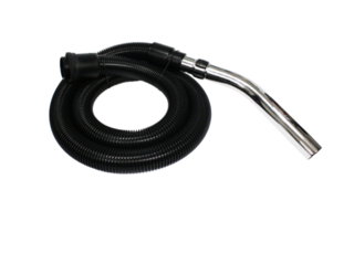 FILTA NILFISK HOSE SET CHROME - 4 LUG CLICK-IN. 1.8M HOSE, CHROME BENT END - Filta