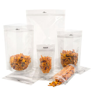 Standup Pouch Compostable Clear 500g 190x265mmx100mm