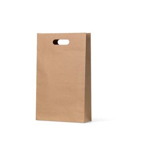 Brown Kraft Die Cut Triple Wine Bag - Bee Dee