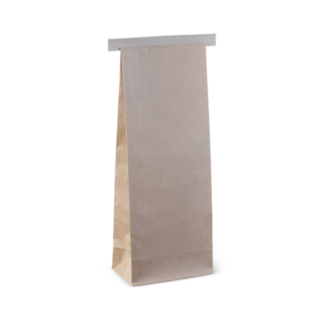 250g Tin-Tie Bag Brown 235 x 88 x 47   - Detpak
