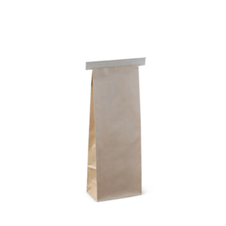 500g Tin-Tie Bag Brown 275 x 100 x 60   - Detpak