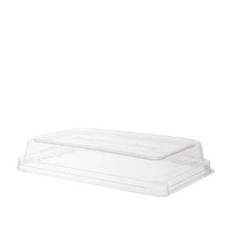 Lid Dome RPET Fits  24 TO 32oz SC RECT EP Clear 222 x 146 x 38   - Detpak