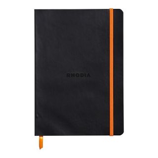 Rhodiarama Softcover Notebook A5 Lined Black