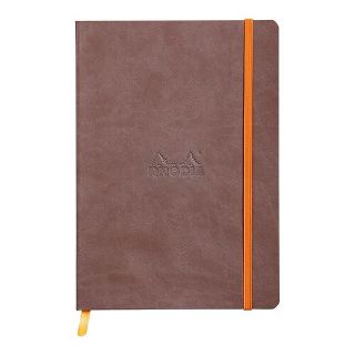 Rhodiarama Softcover Notebook A5 Lined Chocolate